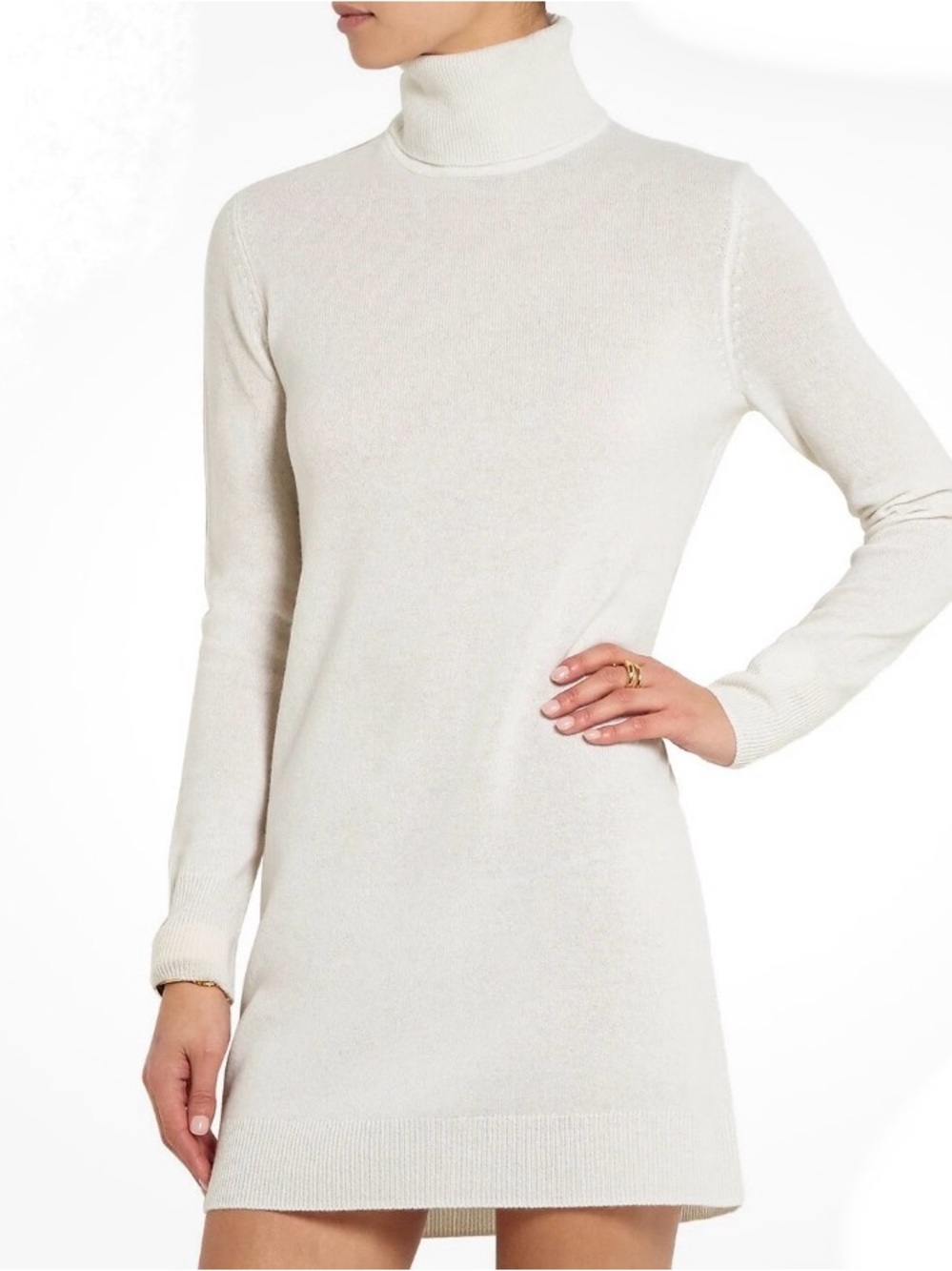EQUIPMENT
'Oscar' Cashmere Turtleneck Mini Dress